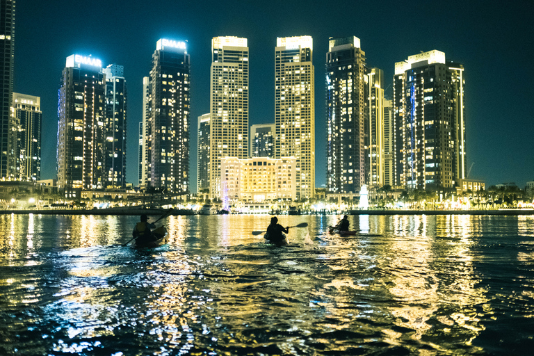 Dubai: zonsondergang Dubai Creek kajaktocht