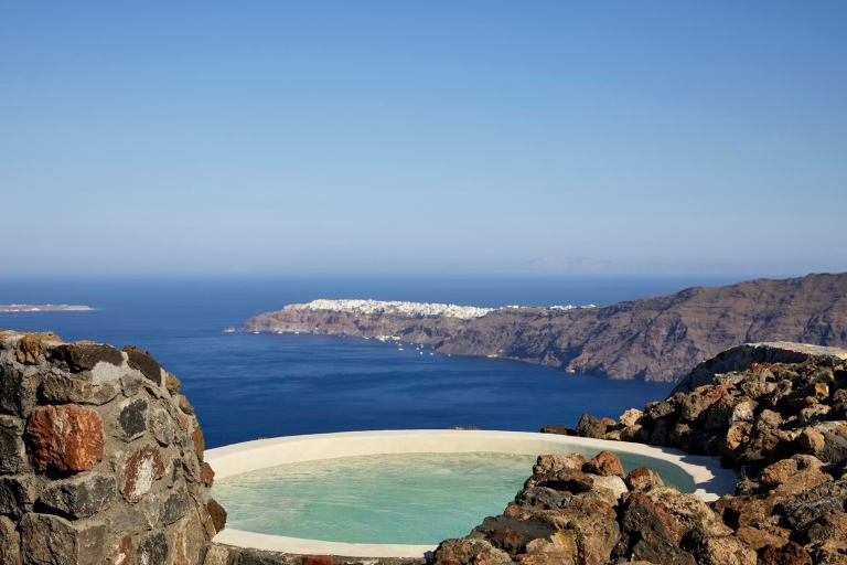 Santorin: Vulkanisches Hot-Tub-Erlebnis mit Blick auf die CalderaVulkanisches Hot-Tub-Erlebnis mit Blick auf die Caldera