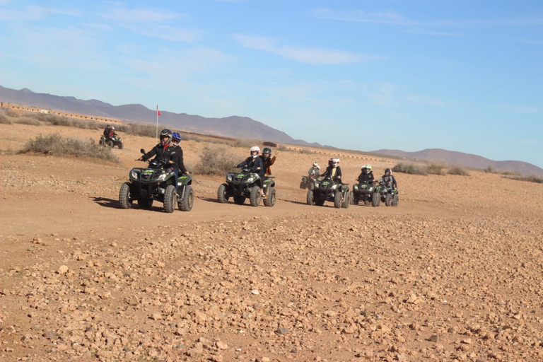 Desert of the palm grove of Marrakech: Discover in Quad