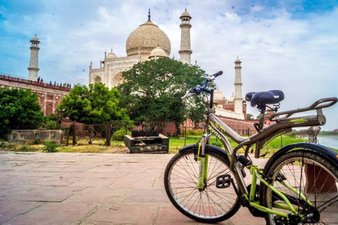 Privat:Agra By Taj Natur und Landseite mit dem Fahrrad