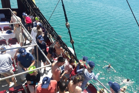 Kardamaina: 3-Buchten-Piratenbootfahrt mit BBQ-Mittagessen
