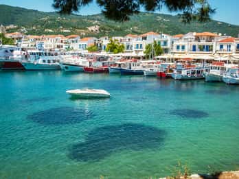From Katerini: Skiathos Island Day Tour with Swimming