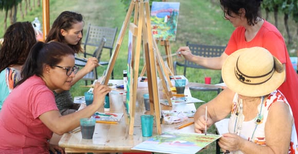 Lazise: Painting Experience in the Vineyard with Tasting