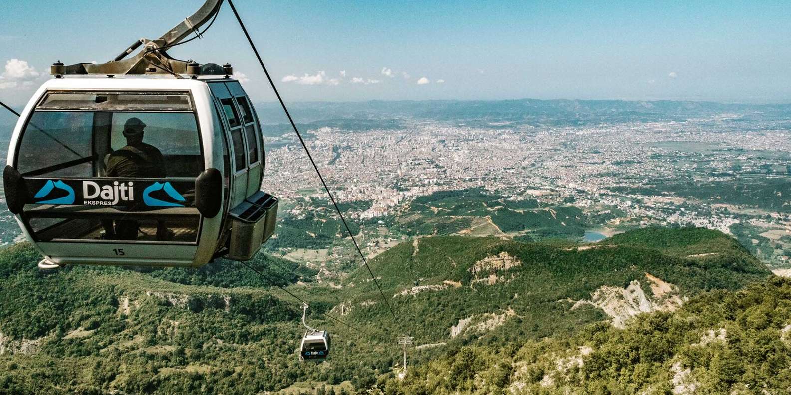 Tirana and Mount Dajti panoramic view