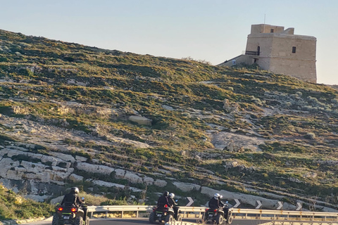 Depuis Malte : Visite de la lagune bleue et de Gozo avec quads et dînerQuadrilatère partagé