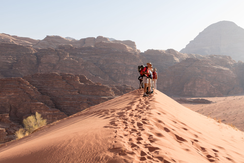 Au départ de Wadi Rum : excursion en jeep de 5 heures avec repas et nuitée