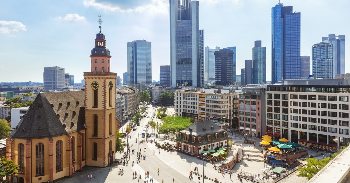 Франкфурт игра. Hauptwache Square Frankfurt.