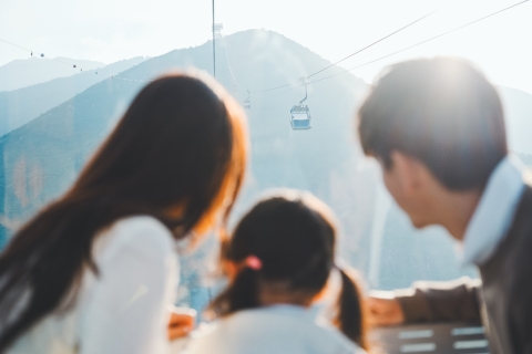 Ngong Ping: Cable Car Return (Crystal/Standard/each 1-way) [Advance] Return Tickets - Crystal Cabin