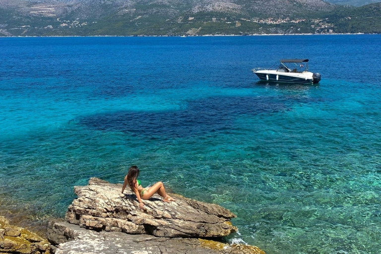 Excursions privées en bateau à moteur à DubrovnikÎles Elafiti Excursion privée de 8 heures en bateau rapide