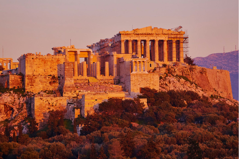 Athene: bezoek aan de Akropolis in de middag en avondrondleiding door de stad