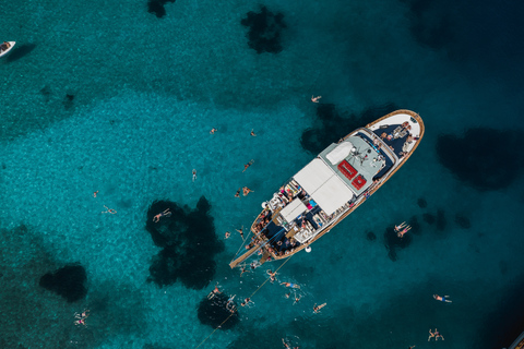 From Benitses/Lefkimmi: Blue Lagoon & Papanikolis Cruise Cruise with Transfer from Southern Corfu to Lefkimmi Port