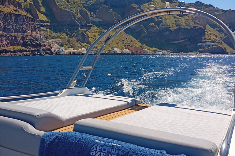 Chania: Santorini-privécruise van een hele dag met bezoek aan Oia