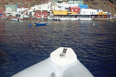 Chania: Santorini-privécruise van een hele dag met bezoek aan Oia