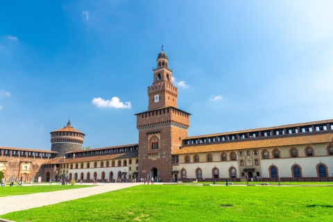 De beste attracties in de oude binnenstad van Milaan met privégids3 uur: oude binnenstad en binnenplaatsen van kasteel Sforza