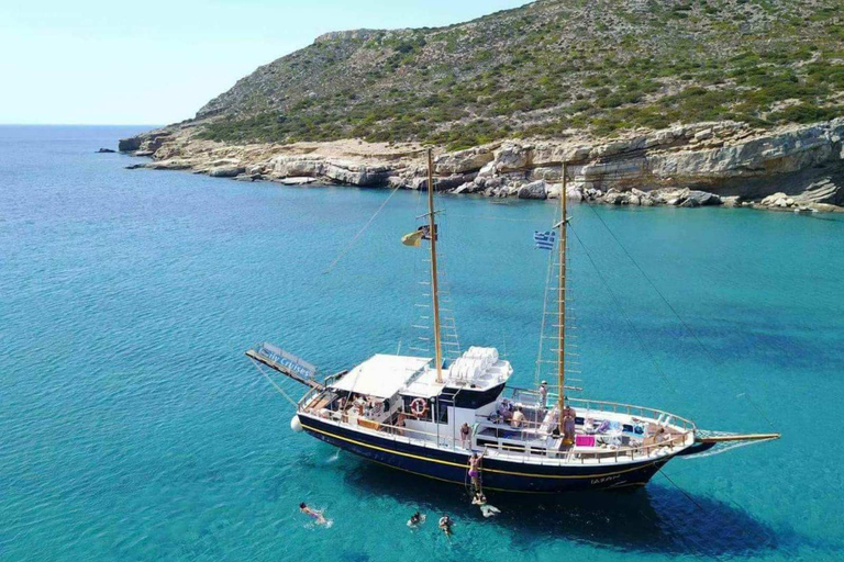Naxos: Rina Cave & Koufonisia Full-Day Cruise with BBQ