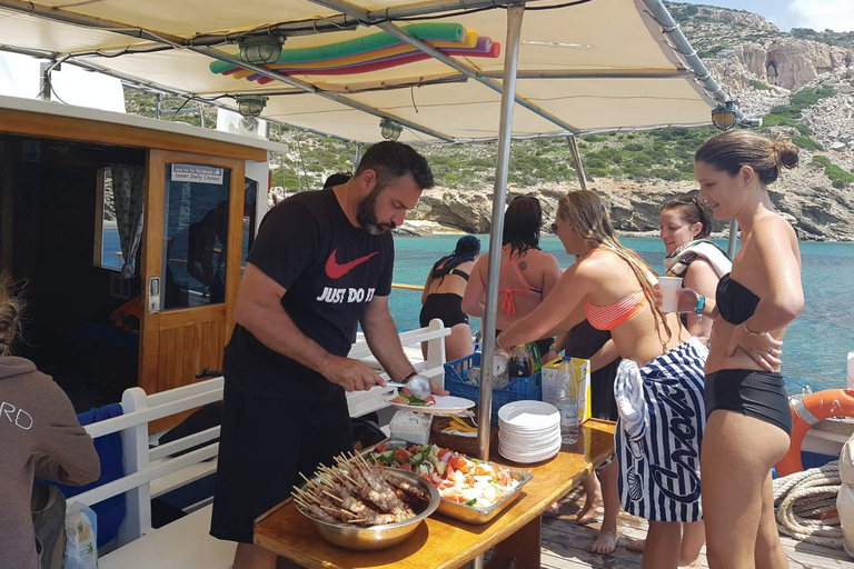 Naxos: Rina Cave & Koufonisia Full-Day Cruise with BBQ