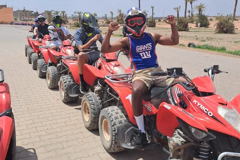 Marrakech: Excursión guiada en quad y paseo en camello con té
