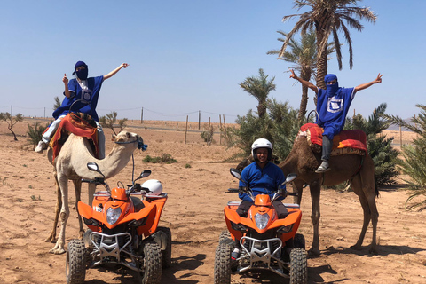 Marrakech: Guidad tur med fyrhjuling och kamelritt med teMarrakech: Guidad tur med fyrhjuling och kameltur med frukost