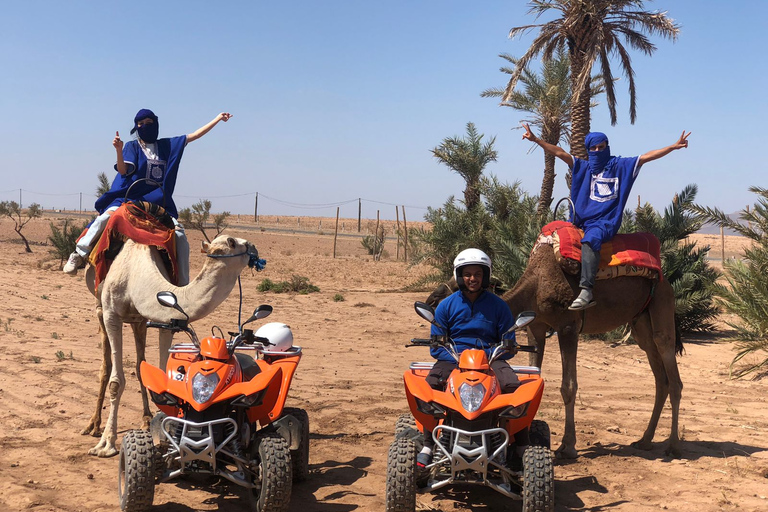 Marrakech : Excursion guidée en quad et à dos de chameau avec petit-déjeuner