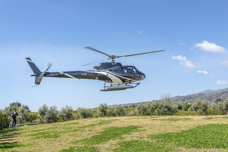 Privéhelikoptertour van 30 minuten over de Etna vanuit Fiumefreddo