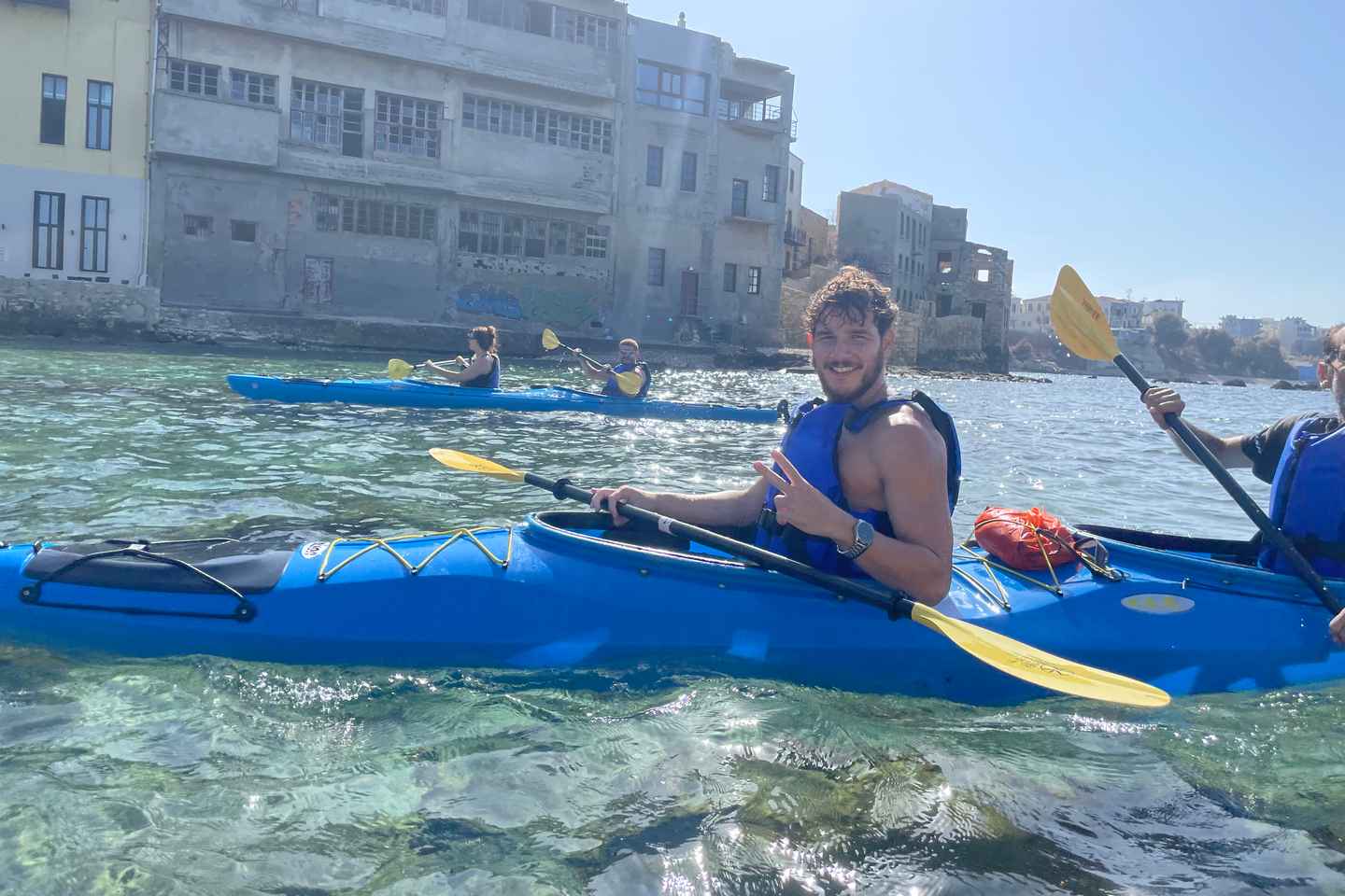 Chania: Morning Sea Kayak Tour Along the Coastline
