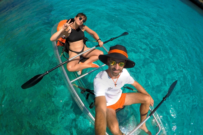Menorca: Guided Transparent Kayaking Tour with Snacks