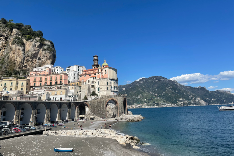 Depuis Ravello ou Salerne : Tour de la côte amalfitaine en Vespa avec arrêts