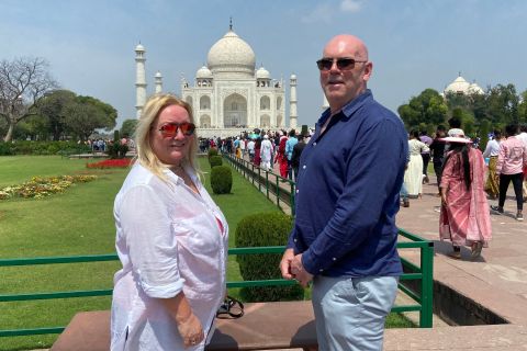 De Delhi: viagem de um dia com tudo incluído ao Taj Mahal em trem rápido