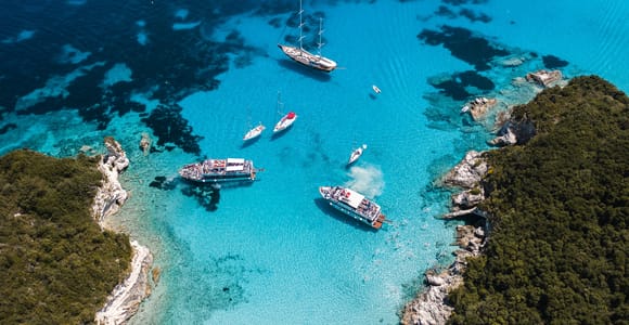 Corfu/Benitses/Lefkimmi: Paxos, Antipaxos, & Caves Cruise