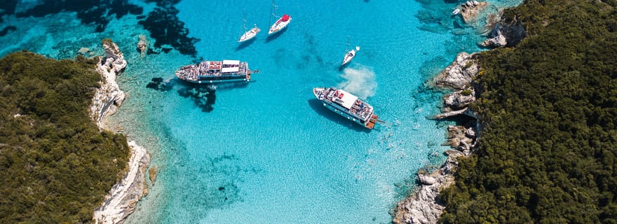 Corfou/Benitses/Lefkimmi : croisière à Paxos, Antipaxos et dans les grottes