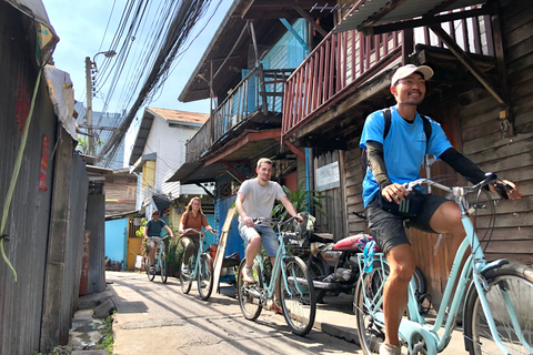 Bangkok: Passeio de bicicleta pelas ruas secundárias e joias escondidasOpção padrão de 3 horas