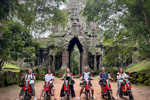 Siem Reap: Geführte Tempeltour mit dem E-Bike inkl. Mittagessen