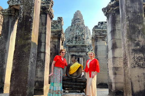 Siem Reap: Geführte Tempeltour mit dem E-Bike inkl. Mittagessen