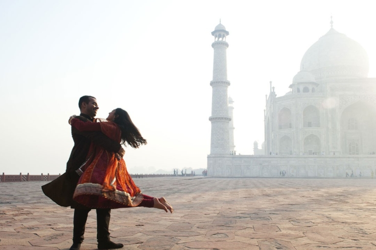 Z Delhi: Prywatna jednodniowa wycieczka samochodem do Taj Mahal i fortu Agra