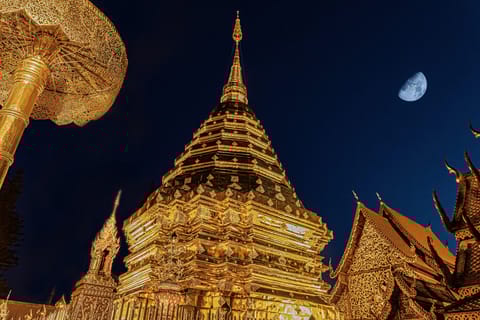 Chiang Mai: Wat Umong & Doi Suthep Evening Small Group Tour