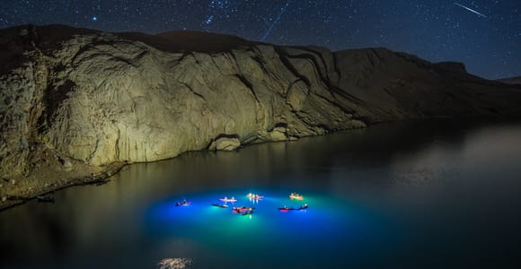 Novalja: Beleuchtete Kajak-Nachttour auf der Insel Pag