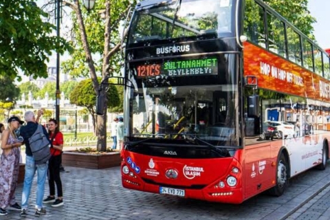 Hop On Hop Off Sightseeing Bus IstanbulOffene Bustour mit Kommentar