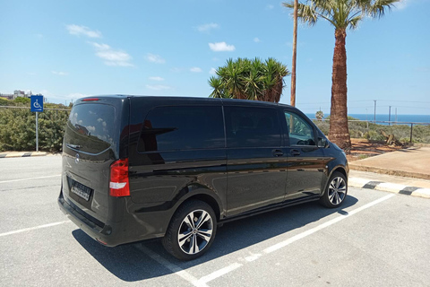 Kreta: privétransfer van of naar havens en luchthavens (Mercedes)Enkele reis tussen Chania / Heraklion en Noord-Rethymno