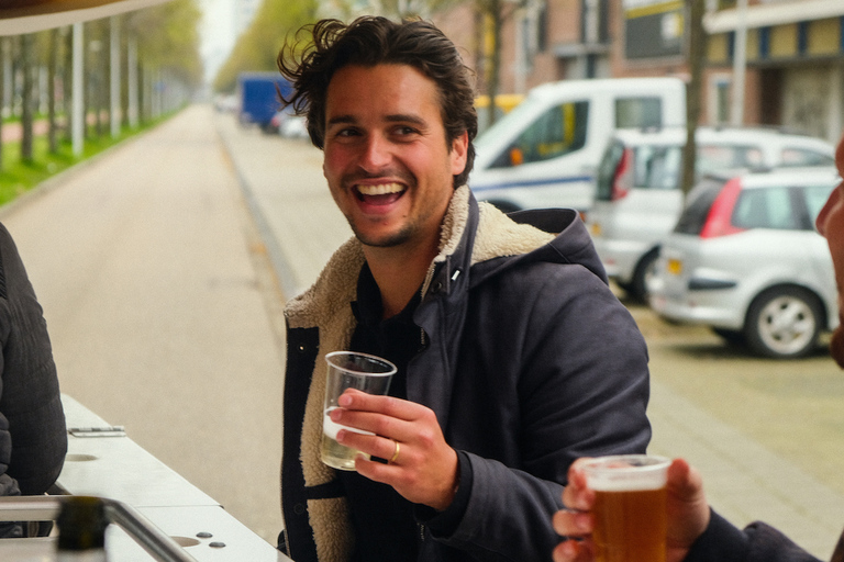 Amsterdã: Passeio de bicicleta com cerveja holandesa e bar a bordoExcursão de bicicleta de cerveja holandesa - privada