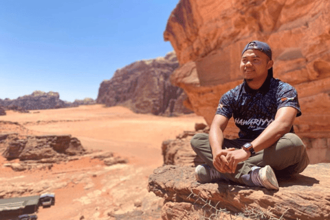 Deserto de Wadi Rum: excursão de meio dia em jipe (manhã ou pôr do sol)