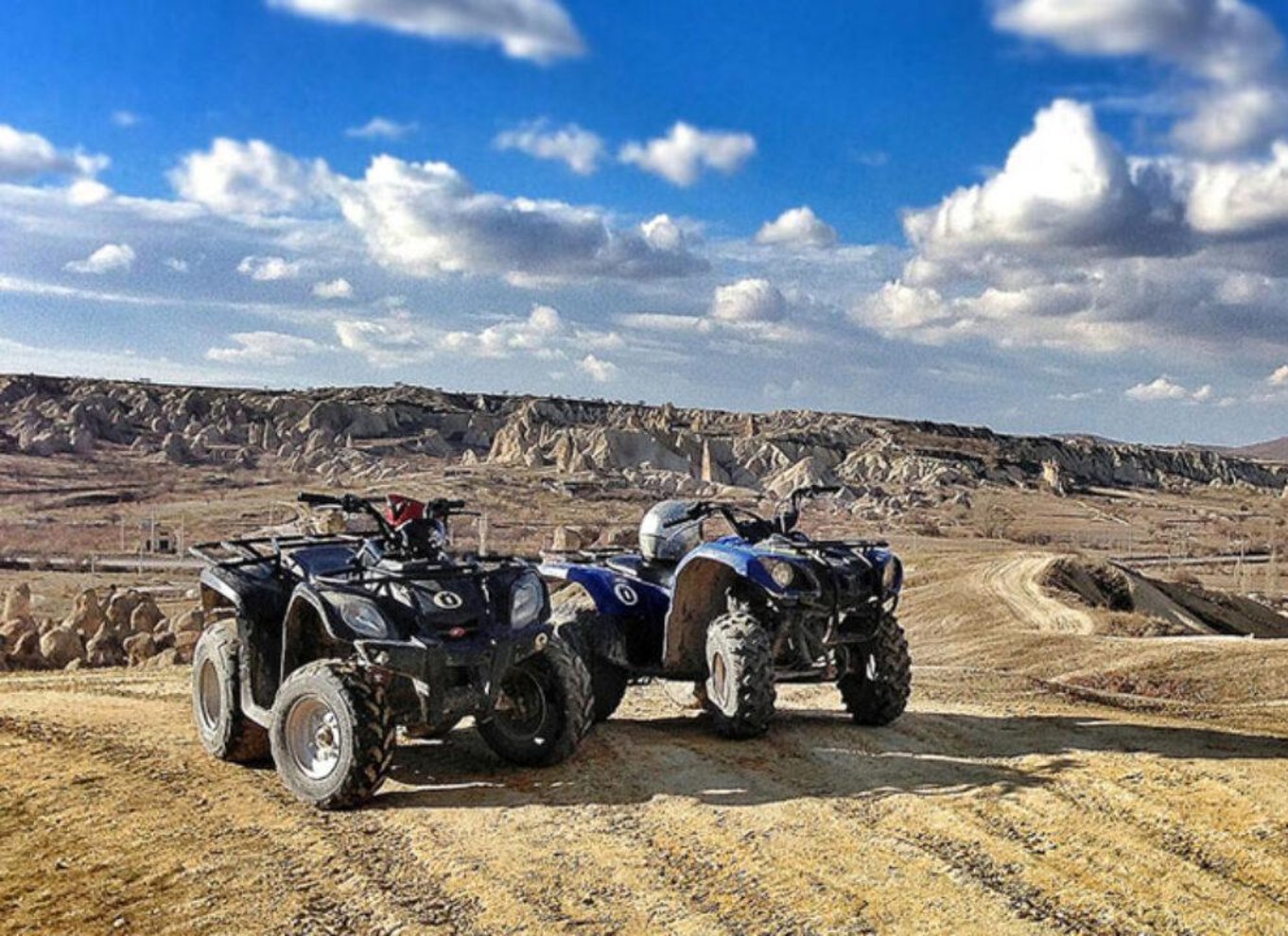 Kappadokien ATV-tur ved solnedgang