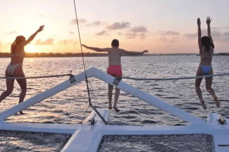 Punta Cana: hotel pick-up by catamaran at sunset