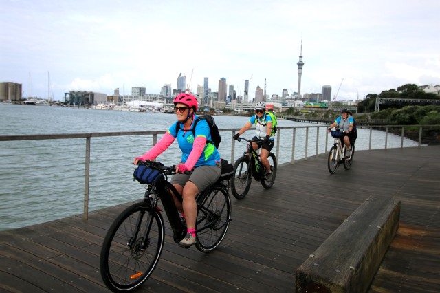 Visit Auckland Half-Day Ebike Tour Excursion in New Zealand