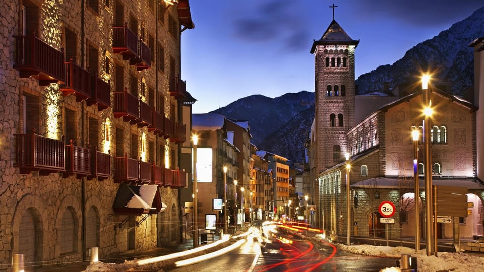 Cityscape Of Encamp In Andorra In Autumn Winter Outdoor Architecture Photo  Background And Picture For Free Download - Pngtree