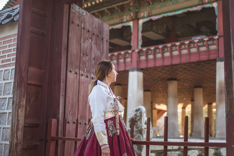 Seul: City Hightlights, Palace Tour e Hanbok opcionalCom locação de Hanbok (roupa tradicional coreana)