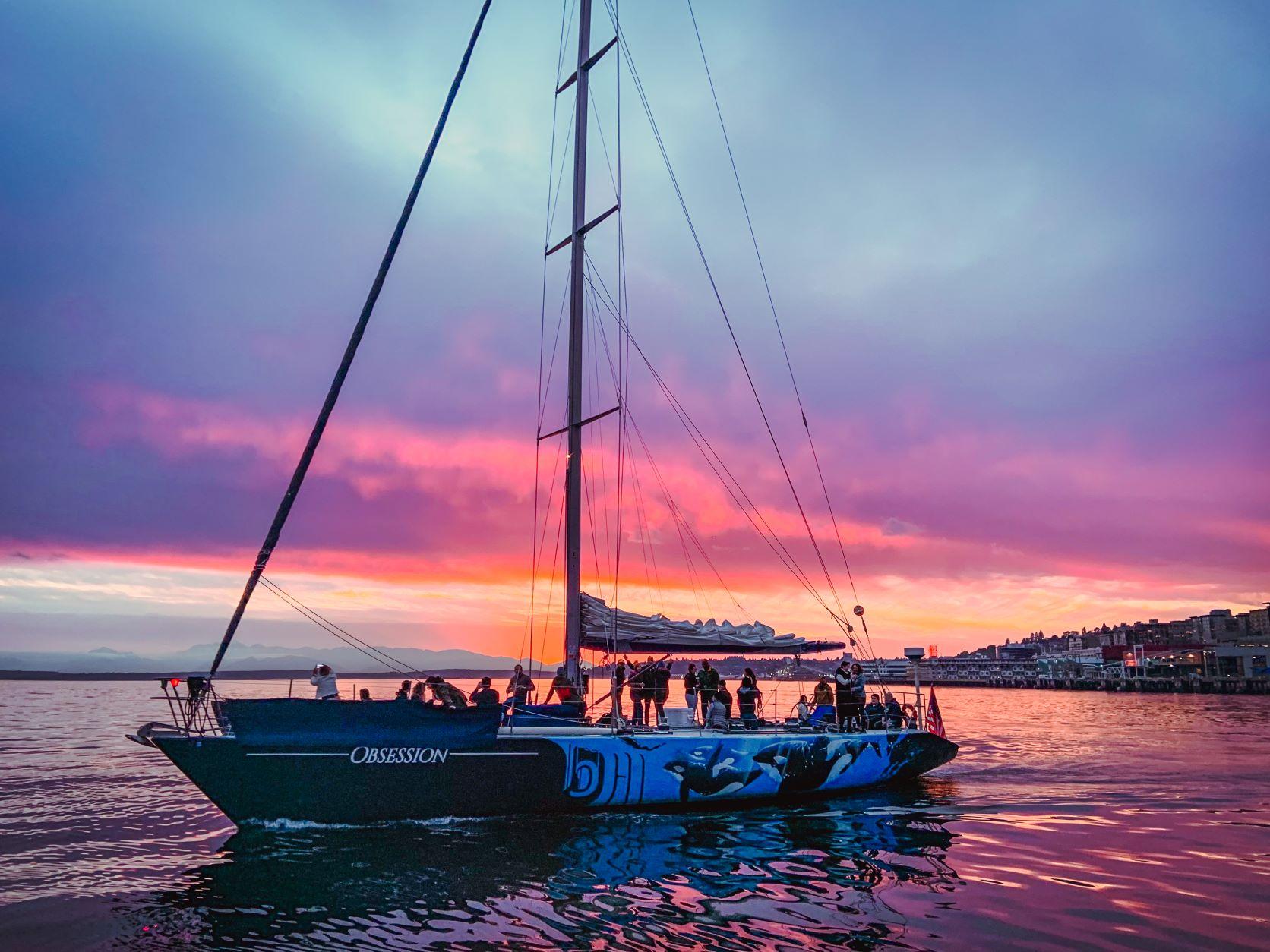 Seattle: Malerische Segeltour bei Sonnenuntergang