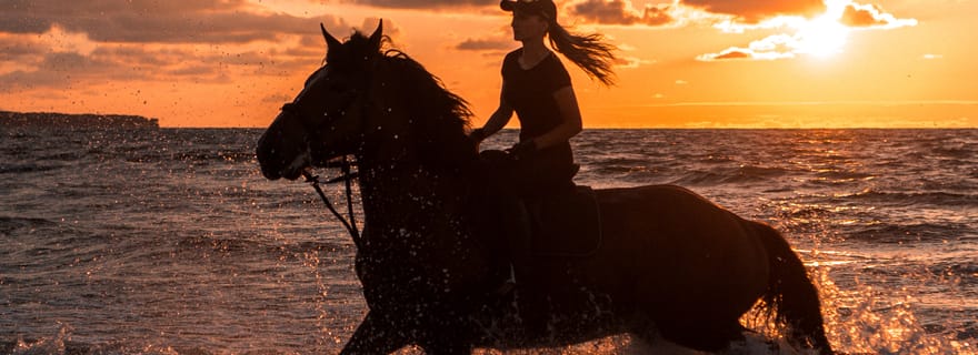 Kos : Expérience d'équitation sur la plage avec instructeur