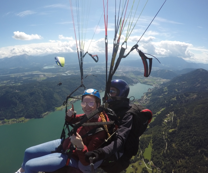 Villach/Ossiachersee: Paragliding "Panorama" Tandemflug