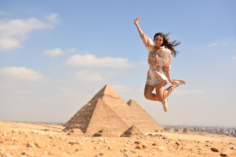 El Cairo: Pirámides, Esfinge, Saqqara, Menfis y almuerzoTour privado con entradas