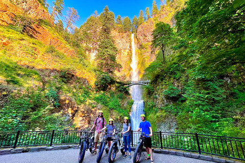 Portland: Excursión panorámica autoguiada en bicicleta eléctrica por las cataratas MultnomahPortland: Excursión autoguiada en bicicleta eléctrica por las cataratas Multnomah